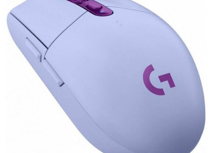 Mouse Logitech G305 vista superior con botones principales y rueda scroll gaming