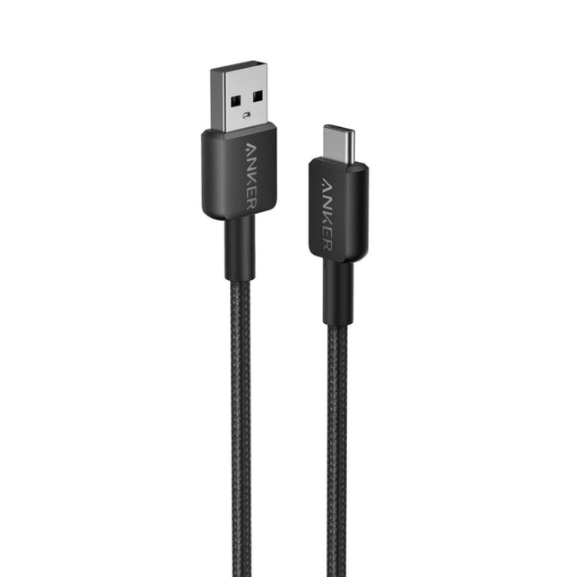 Anker Cable 322 USB-A a USB-C Trenzado 1.8 m Negro, A81H6H11