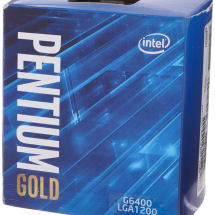Procesador Intel Pentium Gold G6400 | 10ª Gen | 4.0 GHz | 2 Núcleos | 4MB Caché | LGA 1200