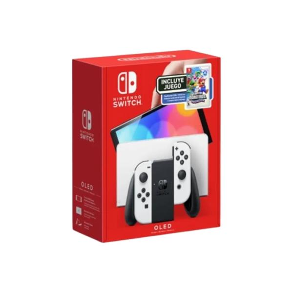 Nintendo Consola Switch OLED 64GB Blanca + Mario Bros. Wonder
