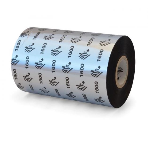 RIBBON DE CERA ZEBRA 4.33" X 500 METROS NUCLEO 1" 1600 STANDARD ZEB-01600BK11045