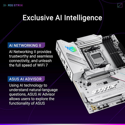 Tarjeta Madre ASUS ROG Strix B850-A Gaming WiFi | AM5 | ATX | DDR5 | WiFi 6 | 5X M.2 | 4X SATA