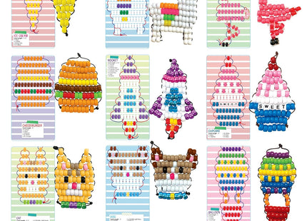Ultimate Bead Pets - Kit de Manualidades para Niños - Crea 26 Llaveros con Cuentas y Plantillas Divertidas