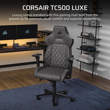 Silla Gaming Corsair TC500 Luxe | Diseño Ergonómico | Acabado Premium