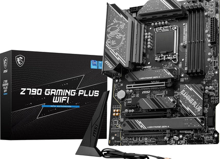Vista de conectores y puertos traseros de tarjeta madre MSI Z790 Gaming Plus WiFi