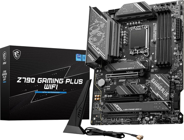 Vista de conectores y puertos traseros de tarjeta madre MSI Z790 Gaming Plus WiFi