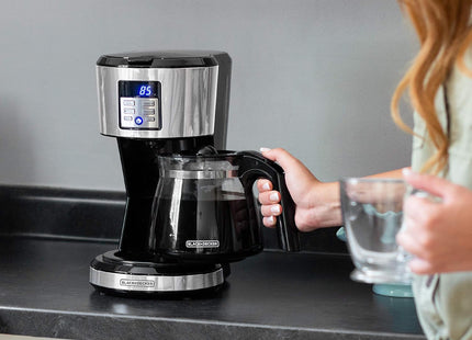 Black+Decker Cafetera Programable 12Tz, CM1331S-LA