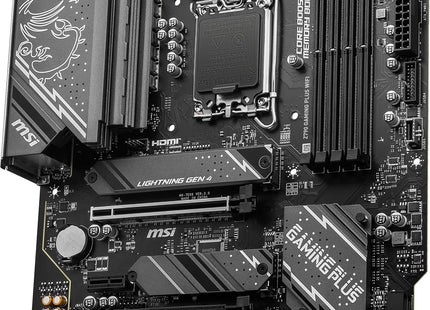 Slots de expansión PCIe y conectores SATA de tarjeta madre MSI Z790