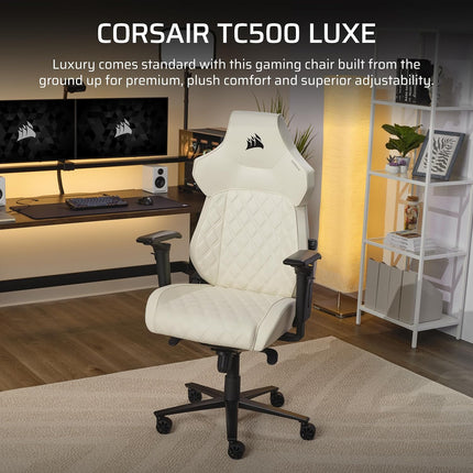 Silla Gaming Corsair TC500 Luxe | Diseño Ergonómico | Acabado Premium