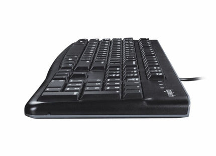 Teclado Logitech K120 | Alámbrico USB | Diseño Resistente | Inglés