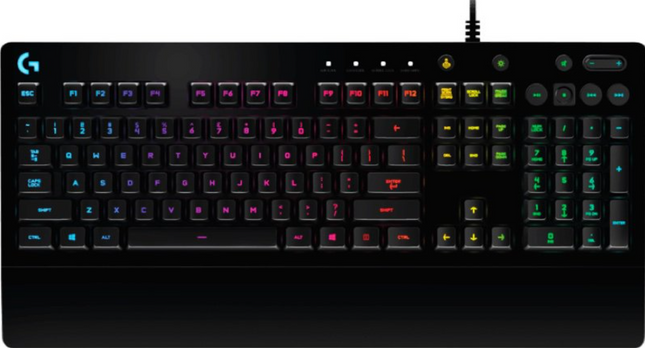 Teclado Gaming RGB Logitech G213 Prodigy | Membrana | Retroiluminación RGB | Inglés