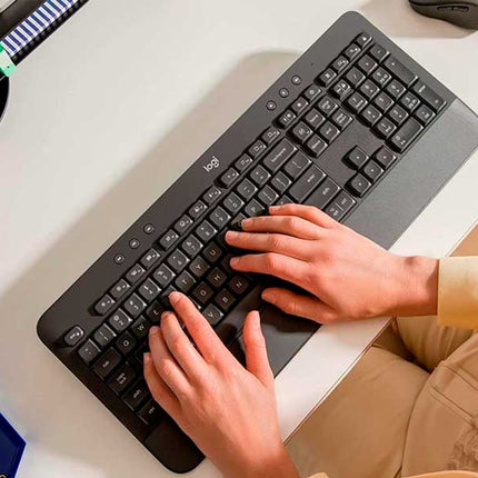 Teclado Logitech K650 Signature | Inalámbrico | Bluetooth + Receptor USB | Español
