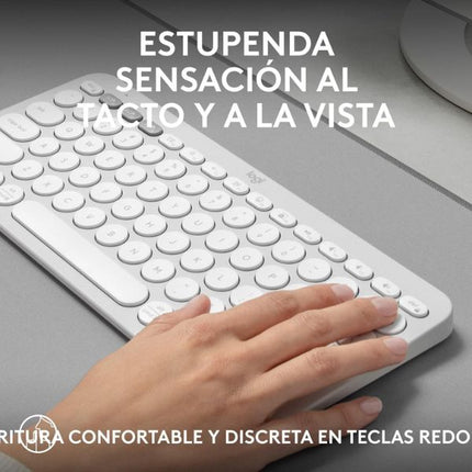 Teclado Logitech Pebble Keys 2 K380S | 70% Compacto | Inalámbrico Bluetooth | Español