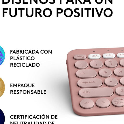 Teclado Logitech Pebble Keys 2 K380S | Inalámbrico | Bluetooth | Español