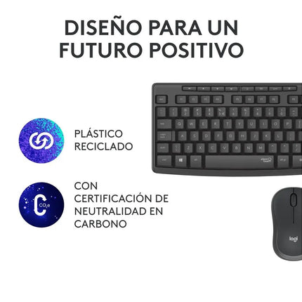 Teclado y Mouse Logitech MK295 Silent | Inalámbrico | Español
