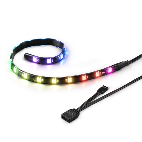 Cable Sharkoon de Luces Shark Blade RGB Strip | 40cm | Iluminación RGB Personalizable | Efectos de Luz | Adhesivo