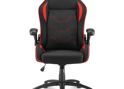Silla Gaming Sharkoon ELBRUS 1 | Diseño Ergonómico | Reclinable | Base Metálica | Color Negro/Rojo
