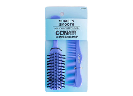 Conair juego de cepillo plano y peine