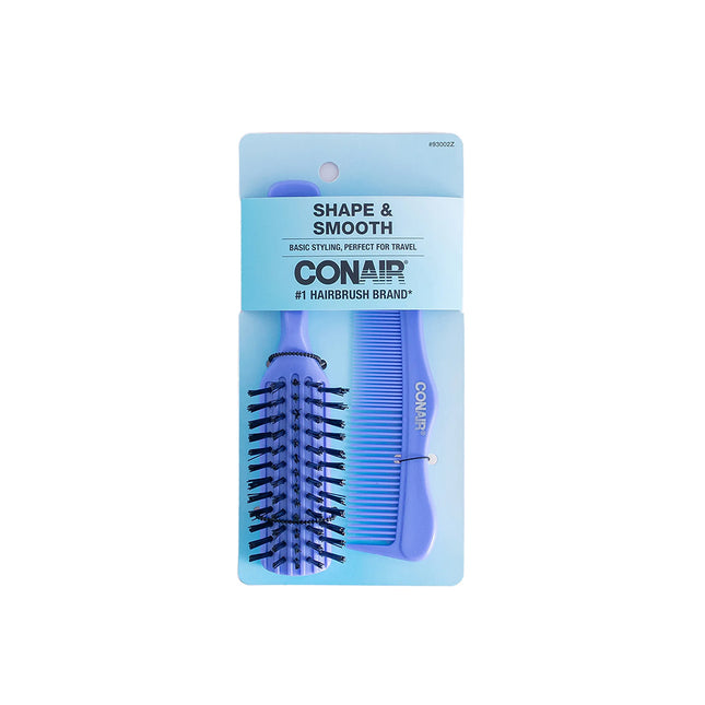 Conair juego de cepillo plano y peine