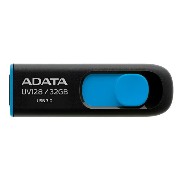 Memoria USB ADATA UV128 | 32GB | USB 3.2 Gen1 | Retráctil | Negro/Azul