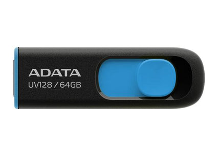 Memoria USB ADATA UV128 | 64GB | USB 3.0 | Black+Blue