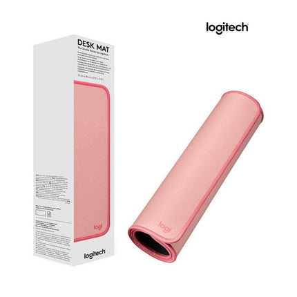 Mouse Pad para Escritorio Logitech Darker Rose | Alfombrilla para Mouse y Teclado | Resistente al Agua