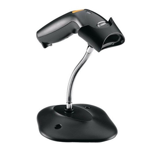 Lector código barras Zebra LS1203 vista frontal con cable USB