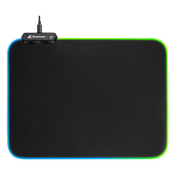 Mouse Pad Gaming Sharkoon 1337 V2 XL | Superficie de tela | Base de goma antideslizante | 355×444×1.4 mm