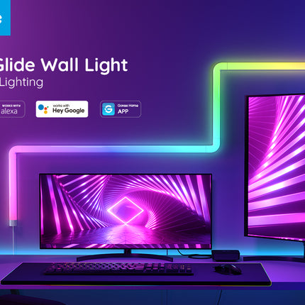 Lámpara de Pared Govee Glide Wall Light 6+1 H6062 | RGBIC | Control por App y Voz