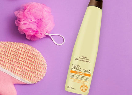 Shampoo Liso Keratina Placent Life | 350ml | Control de frizz y suavidad para cabello alisado