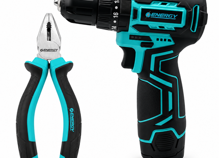 Energy Combo Taladro Percutor 12V y Pinza, DDIB10/12 C1 + WP07