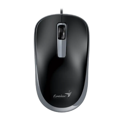Mouse Genius DX-125S | Alámbrico USB | Sensor óptico 1200 DPI | Diseño ergonómico | Color Negro