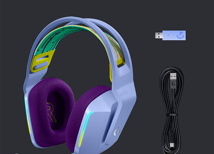 Headset Logitech Gaming G733 | Inalámbrico | LIGHTSPEED | Sonido Surround | RGB