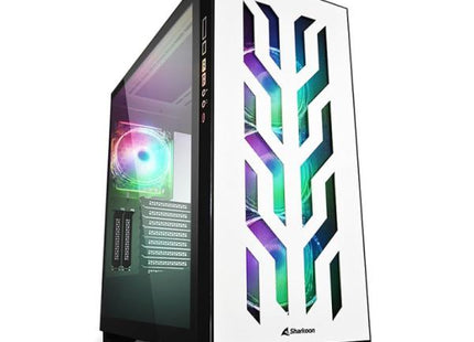 Case Sharkoon ELITE SHARK CA300T | Mid Tower | ATX | White | Vidrio templado | ARGB