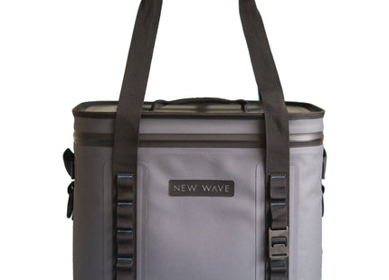Hielera New Wave Soft Pack Cooler 14 litros vista frontal con zipper hermético