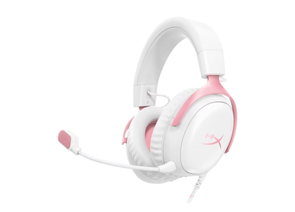 Audífonos HP HyperX Cloud III Blanco/Rosa, 9W1Q4AA