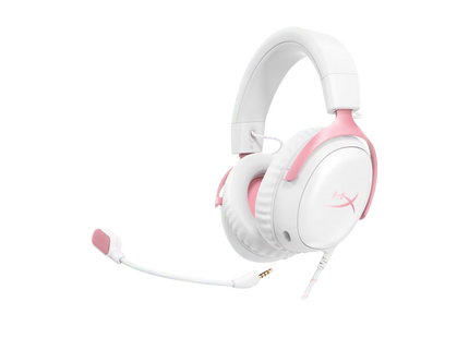 Audífonos HP HyperX Cloud III Blanco/Rosa, 9W1Q4AA