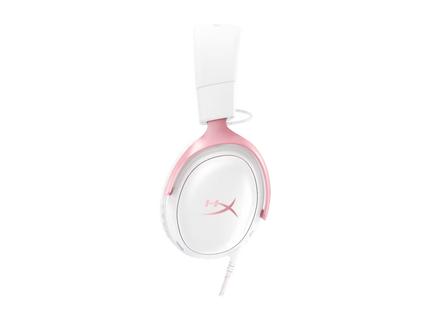 Audífonos HP HyperX Cloud III Blanco/Rosa, 9W1Q4AA