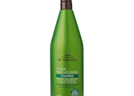 Shampoo Hidratante Macadamia Placent Life | 1000ml | Hidratación profunda para cabello seco y opaco