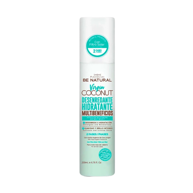 Desenredante Hidratante Coconut 200 ml | Placenta Life | Nutre, desenreda y aporta brillo con aceite de coco virgen