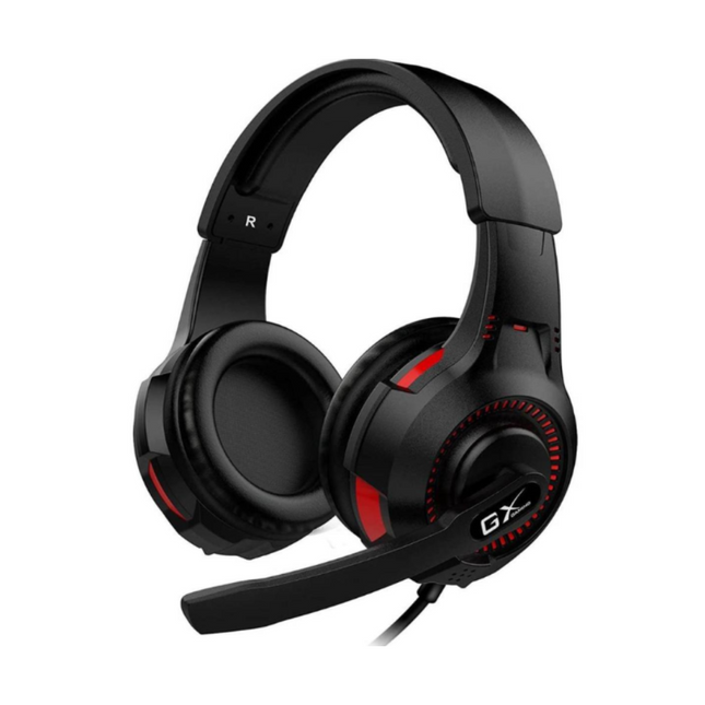 Headset Gaming Genius HS-G600V vista frontal con micrófono ajustable