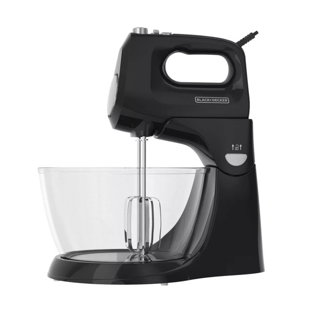 Batidora Black+Decker MX9125-2BDLA | 2 en 1 Vertical y Manual | 250W | 5 Velocidades | Tazón Giratorio | 110V/120V