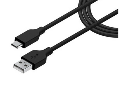 Cable Genius USB-A a USB-C ACC-A2CC-3A | 1 Metro | Carga Rápida | Compatible con Dispositivos USB-C | Negro