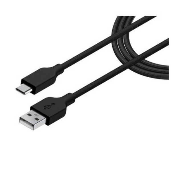 Cable Genius USB-A a USB-C ACC-A2CC-3A | 1 Metro | Carga Rápida | Compatible con Dispositivos USB-C | Negro