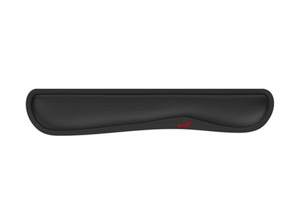 Reposamuñeca Genius G-WP 100 negro vista frontal con superficie ergonómica antideslizante
