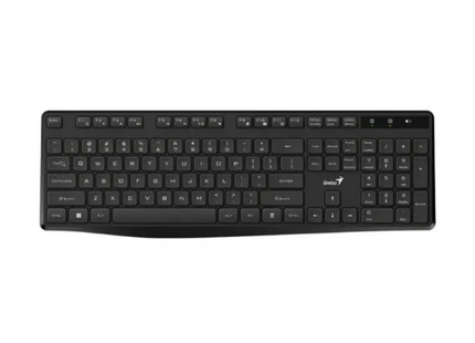 Teclado Genius KB-7200 negro con cable USB vista frontal completa