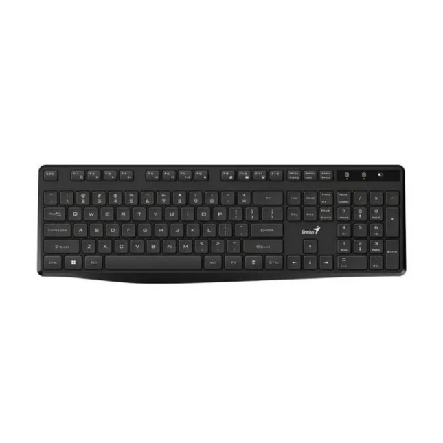 Teclado Genius KB-7200 negro con cable USB vista frontal completa