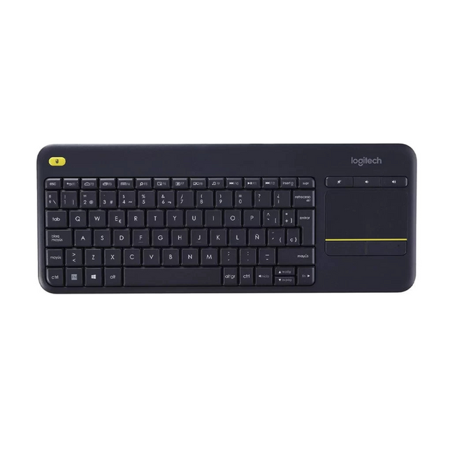 Teclado Inalámbrico Logitech K400 Plus | 70% | Touchpad Integrado | Español | 2.4 GHz | Negro