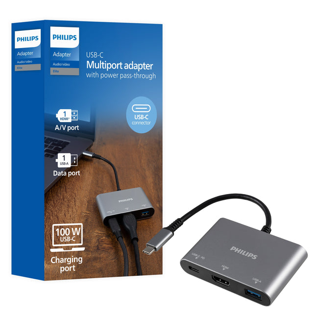 Philips adaptador multipuerto DLK9220C/27 vista frontal