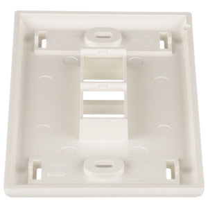 Panduit NK2FIWY Placa Frontal NetKey® de 2 Puertos, 1 Gang, Vertical, Off White